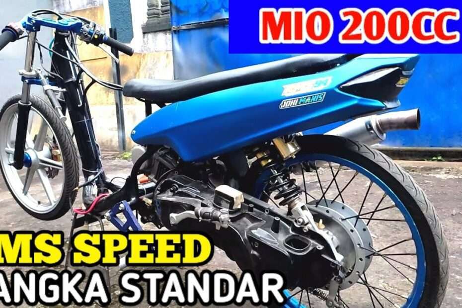 Ulasan Mio Drag 200cc Frame Standar Motor Balap Yang Sangat Cepat Dan